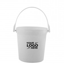 32oz Plastic White Pail with Handle